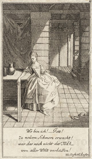 Plate 11 from The Deserter by Sedaine, 1775. Creator: Daniel Berger.