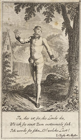 Plate 2 from The Deserter by Sedaine, 1775. Creator: Daniel Berger.