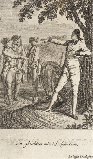 Plate 4 from The Deserter by Sedaine, 1775. Creator: Daniel Berger.