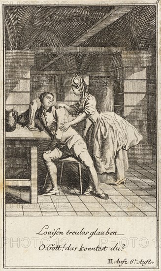 Plate 5 from The Deserter by Sedaine, 1775. Creator: Daniel Berger.