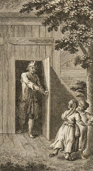 Illustration for Henry Pestalozzi's 'Leonard and Gertrude or the Village Customs', 1782. Creator: Daniel Nikolaus Chodowiecki.