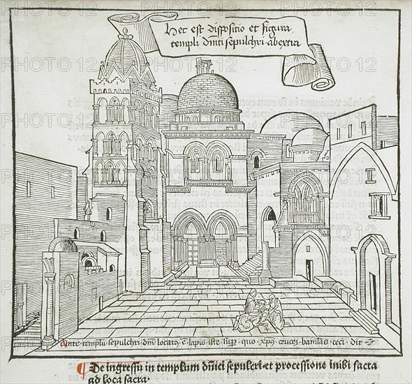 Church of the Holy Sepulchre, published 1486. Creator: Erhard Reuwich.