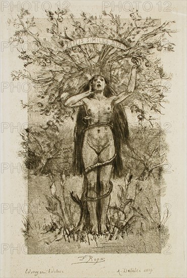 À coeur perdu, 1888. Creator: Félicien Rops.