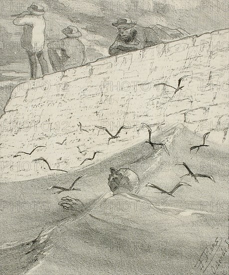 Déballages, 1857. Creator: Félicien Rops.