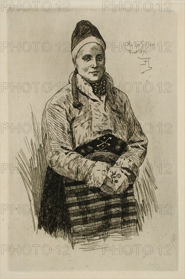 La Dalécarlienne, 1874. Creator: Félicien Rops.