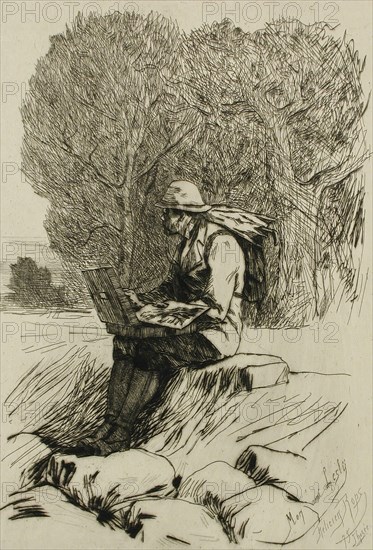 William Lesly, 1875. Creator: Félicien Rops.