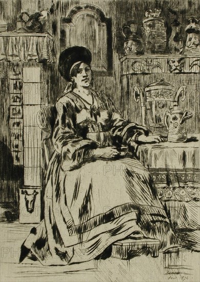 Norvégienne, 1874. Creator: Félicien Rops.