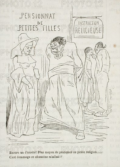 Pensionnat de petites filles, 1861. Creator: Félicien Rops.