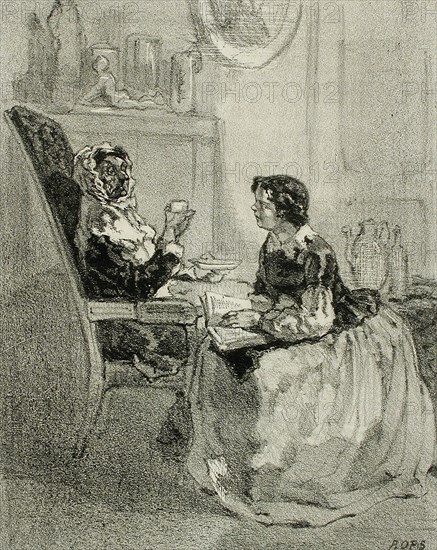 Menus Propos, 1856. Creator: Félicien Rops.