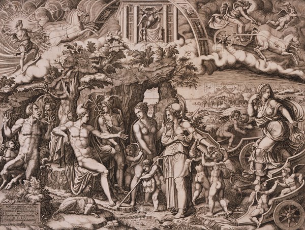 The Judgment of Paris, 1555. Creator: Giorgio Ghisi.