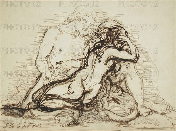 Adam and Eve, 18th century. Creator: Giovanni Battista Cipriani.