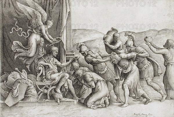 The Clemency of Scipio, between 1530 and 1560. Creator: Battista Franco Veneziano.