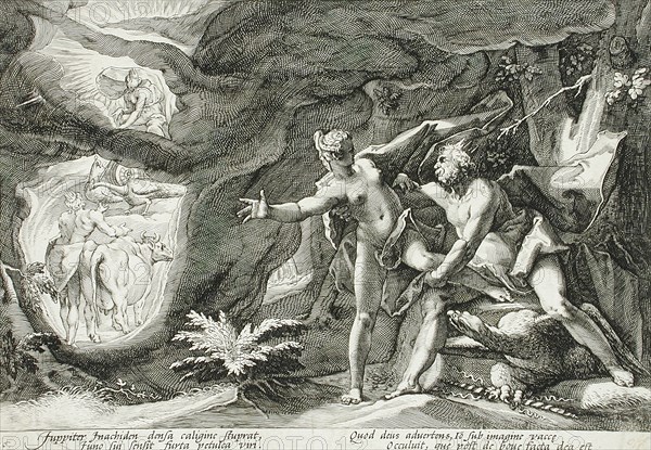 Jupiter and Io, published 1589. Creator: Hendrik Goltzius.