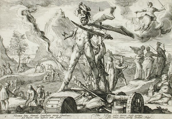 The Age of Iron, published 1589. Creator: Hendrik Goltzius.