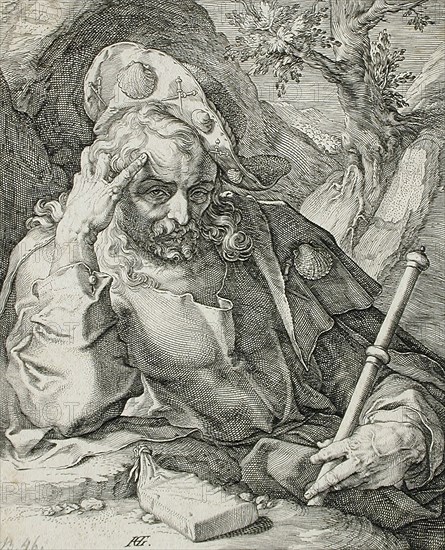 Saint James the Greater, 1589. Creator: Hendrik Goltzius.