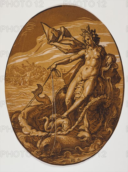 Amphitrite, Late 1580s. Creator: Hendrik Goltzius.