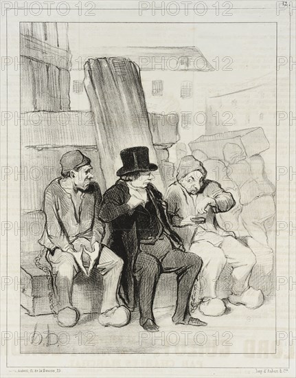 Ainsi donc, mon ami à vingt-deux ans vous aviez déjà tué trois hommes..., 1844. Creator: Honore Daumier.