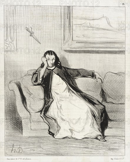 Enfer et damnation!...Sifflée...Siflée!!...Siiiiflée!, 1844. Creator: Honore Daumier.