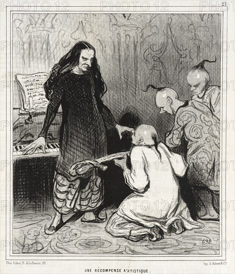 Une Récompense Artistique, 1844. Creator: Honore Daumier.