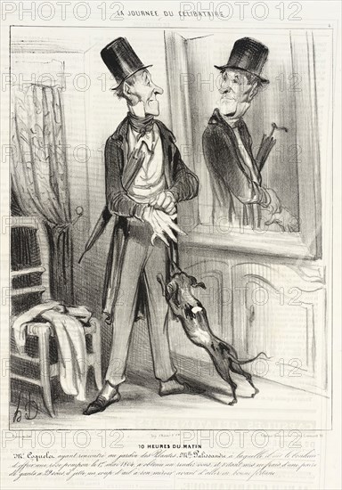 10 heures du matin, 1839. Creator: Honore Daumier.