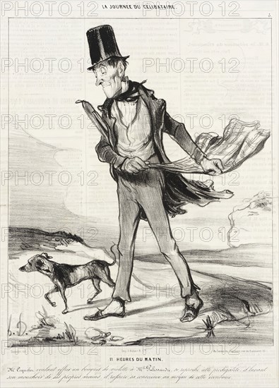 11 heures du matin, 1839. Creator: Honore Daumier.