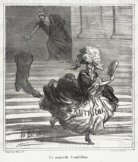 La nouvelle Cendrillon, 1866. Creator: Honore Daumier.