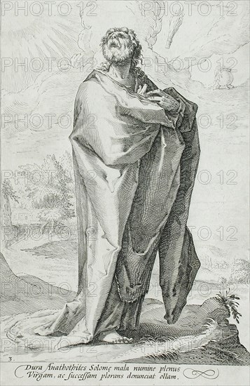 Jeremiah, 1589. Creator: Jacob Matham.