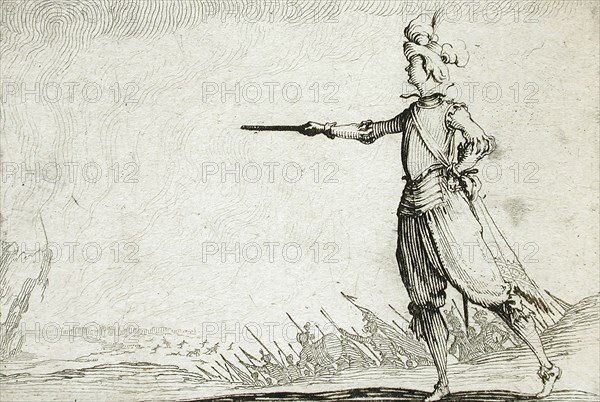 Infantry Officer, 1617. Creator: Jacques Callot.