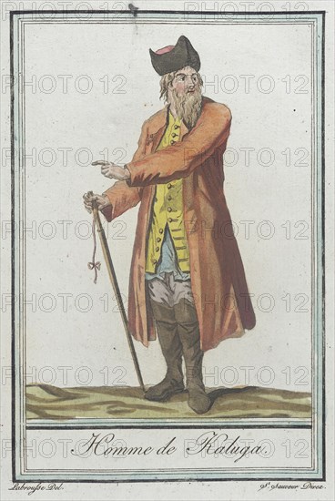 Costumes de Différents Pays, 'Homme de Kaluga', c1797. Creators: Jacques Grasset de Saint-Sauveur, LF Labrousse.