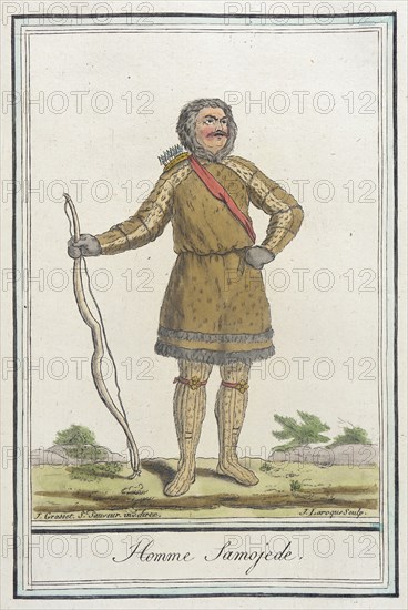 Costumes de Différents Pays, 'Homme Samojede', c1797. Creators: Jacques Grasset de Saint-Sauveur, LF Labrousse.