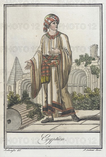 Costumes de Différent Pays, 'Egyptien', c1797. Creators: Jacques Grasset de Saint-Sauveur, LF Labrousse.
