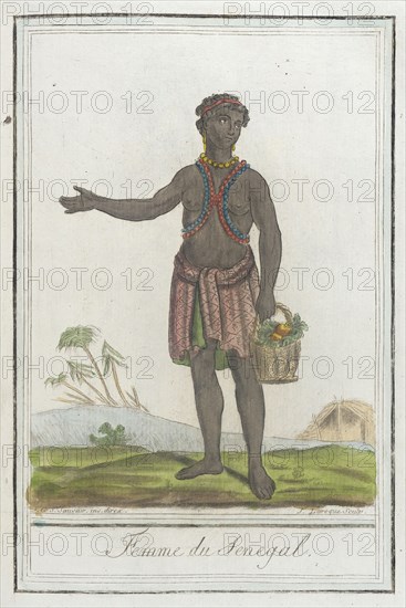 Costumes de Différents Pays, 'Femme du Senegal', c1797. Creators: Jacques Grasset de Saint-Sauveur, LF Labrousse.