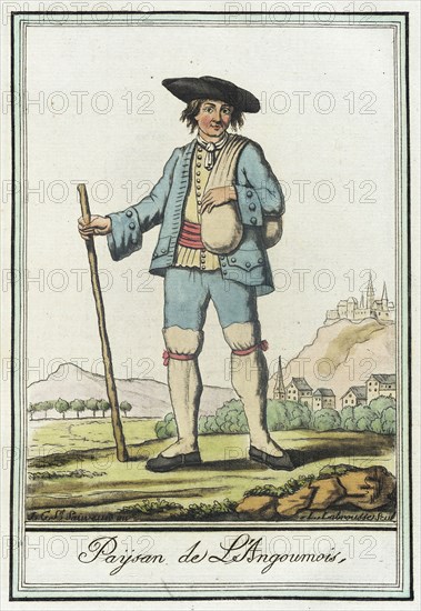 Costumes de Différent Pays, 'Paysan de L'Angoumois', c1797. Creators: Jacques Grasset de Saint-Sauveur, LF Labrousse.