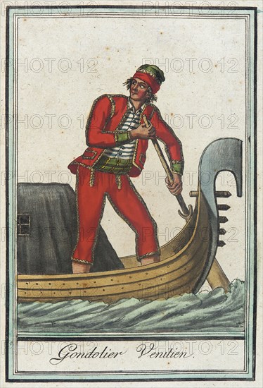 Costumes de Différent Pays, 'Gondolier Venitien', c1797. Creators: Jacques Grasset de Saint-Sauveur, LF Labrousse.