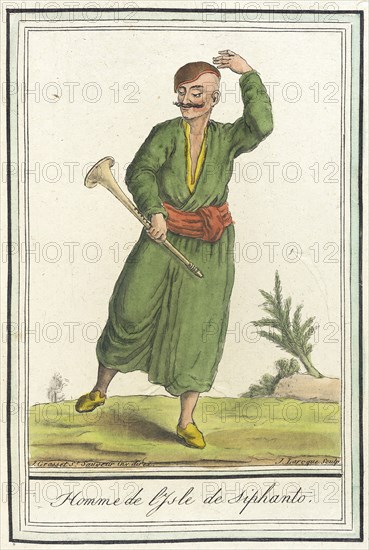 Costumes de Différents Pays, 'Homme de l'Isle de Siphanto', c1797. Creators: Jacques Grasset de Saint-Sauveur, LF Labrousse.