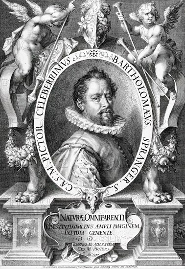 Portrait of Bartholomeus Spranger, 1597. Creator: Jan Muller.