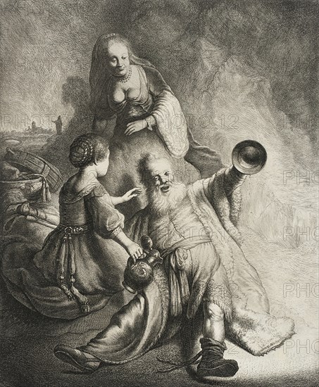 Lot and His Daughters, 1631. Creator: Jan Georg van Vliet.