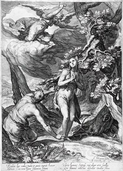 The Expulsion of Adam and Eve from Paradise, c1604. Creator: Jan Saenredam.