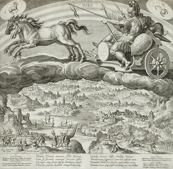 Mars, c1585. Creator: Johann Sadeler I.