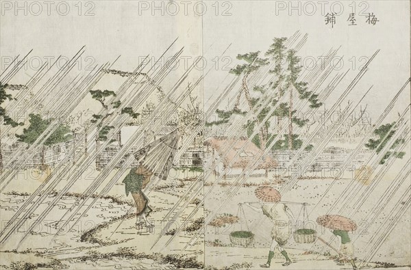 Umeyashiki, c1802. Creator: Hokusai.