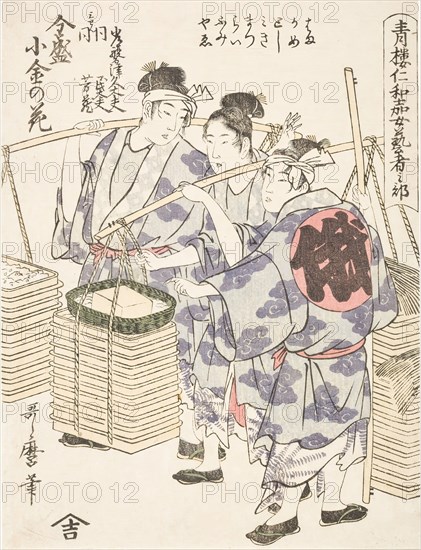 Niwaka Performance (image 2 of 2), c1795. Creator: Kitagawa Utamaro.