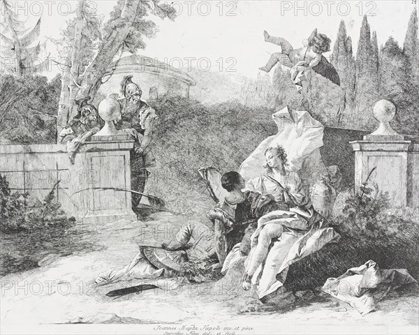 Rinaldo and Armida, c1758. Creator: Lorenzo Tiepolo.