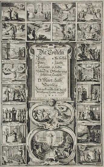 Die Episteln, Printed 1643. Creator: Peter Paul Troschel.
