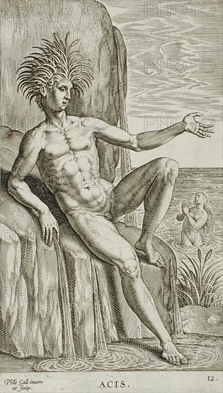 Acis, 1586. Creator: Philip Galle.
