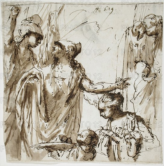 Classical Scene with Offering, between 1659 and 1734. Creator: Sebastiano Ricci.