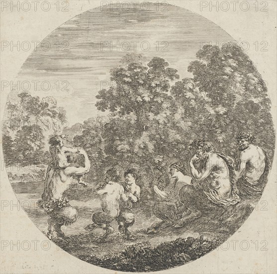 Landscape with Satyrs, between 1643 and 1648. Creator: Stefano della Bella.