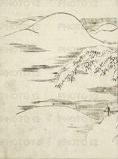 Snow Landscape, c1740. Creator: Tachibana Morikuni.