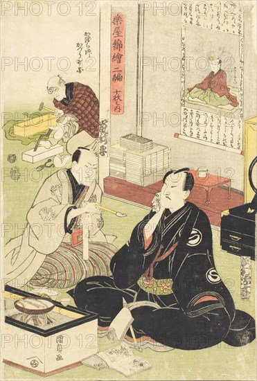 The Actors Sawamura Sojuro and Arashi Shincha, c1810s. Creator: Utagawa Kunisada.