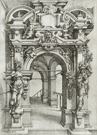 Architectural Fantasy, 1598. Creator: Wendel Dietterlin the Elder.