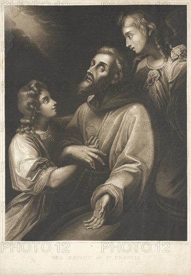 Ecstasy of Saint Francis, 1809. Creator: William Say.